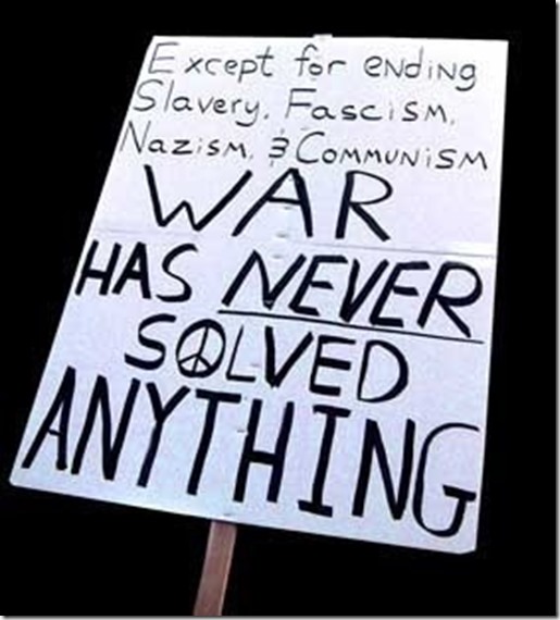 war-has-never-solved-anything