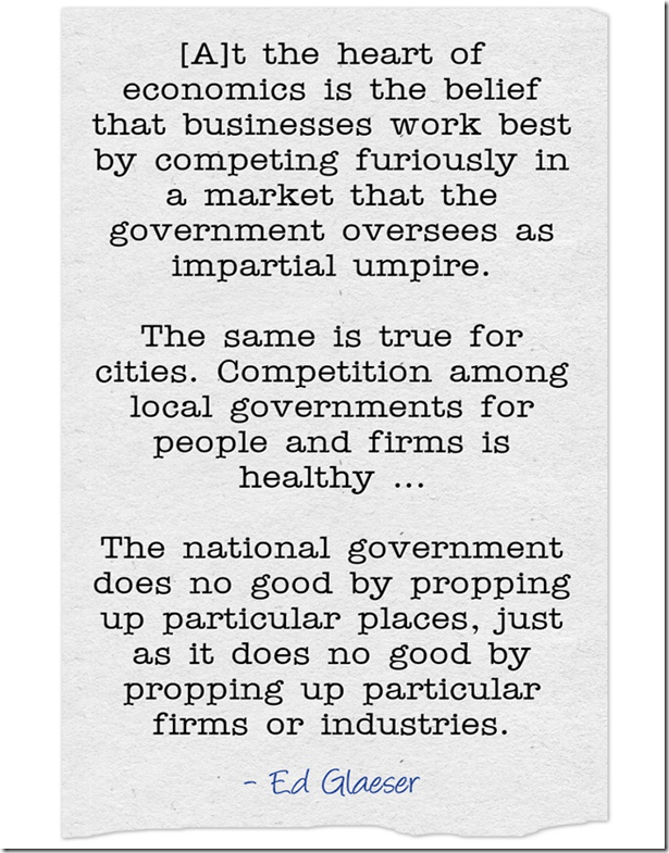 Ed Glaecer are on local government competition