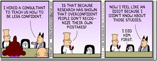 Gilbert on the Dunning Kruger effect