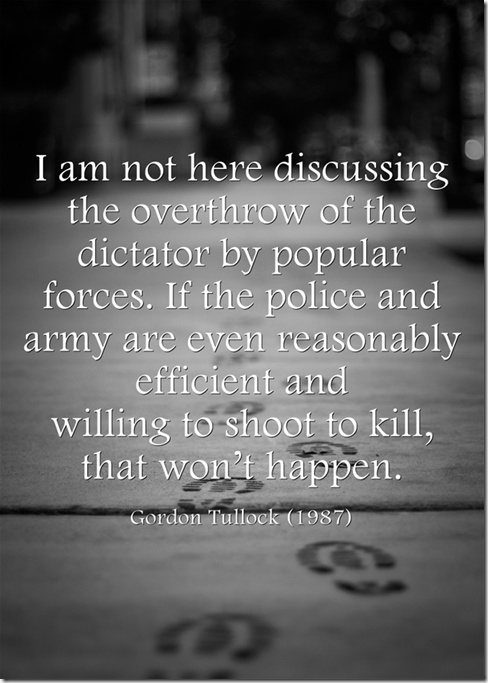 Gordon Tullock efficient secret police