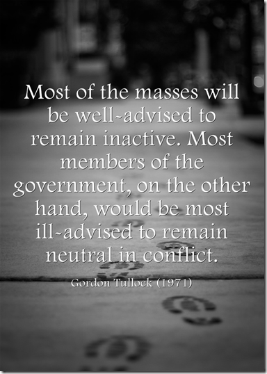 Gordon Tullock on remaining mutual