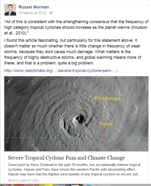 Russell Norman on Cyclone stream