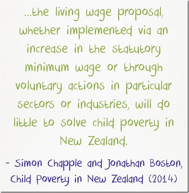 Simon Chapple Jonathan Boston living wage child poverty