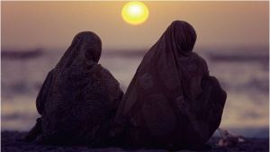 Sunset on hijab