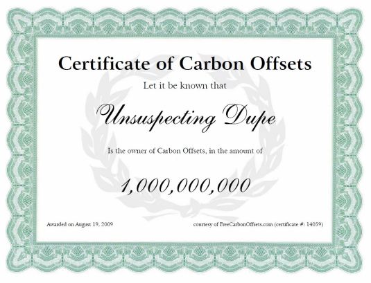 carboncreditcertificate