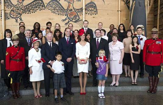 The Duke and Duchess of Cambridge -- our future King William V and Queen Katherine -- preside over a ceremony for naturalized citizens in 2011.