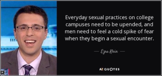 Ezra Klein advocates sexual oppression