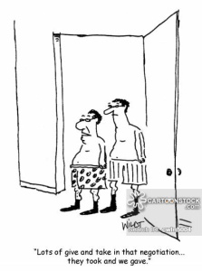 'Lots of give and take in that negotiation...they took and we gave.'