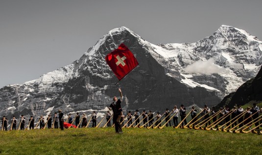 Swiss identity under threat? Artists from yodellers to rappers jumped to defend the TV licence