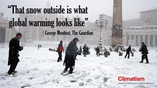 CLIMATISM - GEORGE MONBIOT - vatican-snow