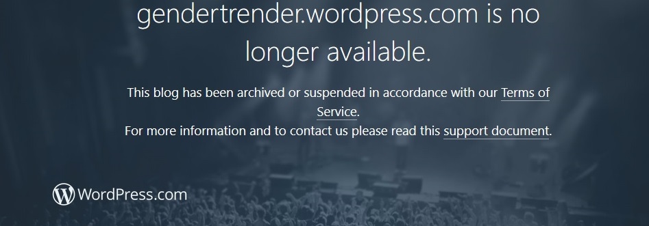 WordPress censors GenderTrender. Gallus Mag responds | Utopia, you are ...