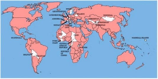 States which have not been invaded by the British